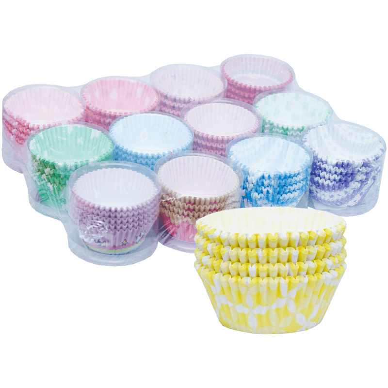Forme briose din hartie 7.5 cm, set 100, 12 seturi Adison
